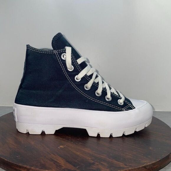 Converse Chuck Taylor All Star Women’s 6 Lugged Platform High-Top Sneaker Black - Picture 2 of 10